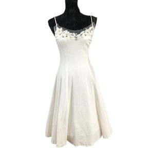 Vera Wang White Embellished Dress Size 6 NWT Bridal Shower Wedding Occasion